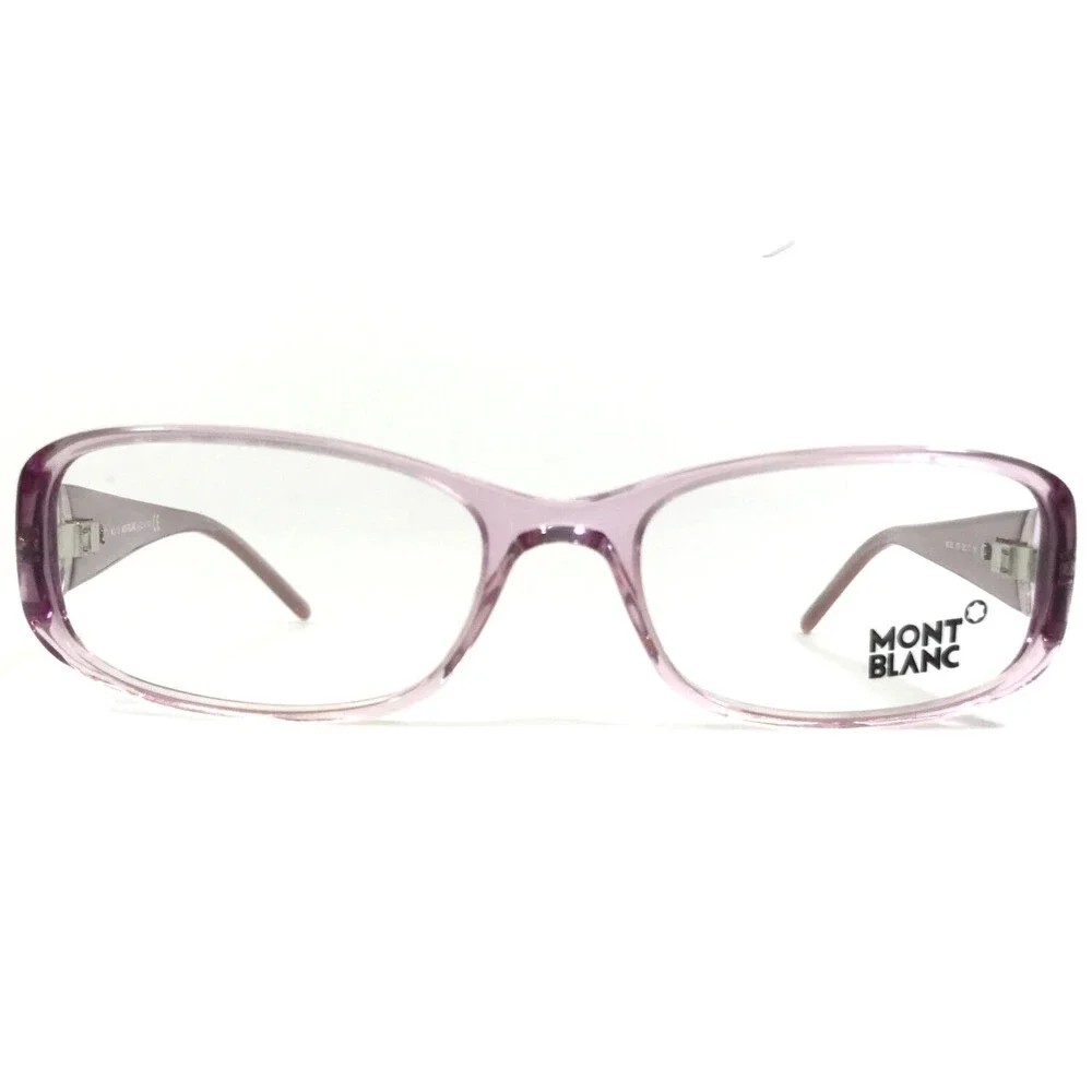 Montblanc Eyeglasses Frames MB303 078 Clear Pink Purple Rectangular 53-17-135